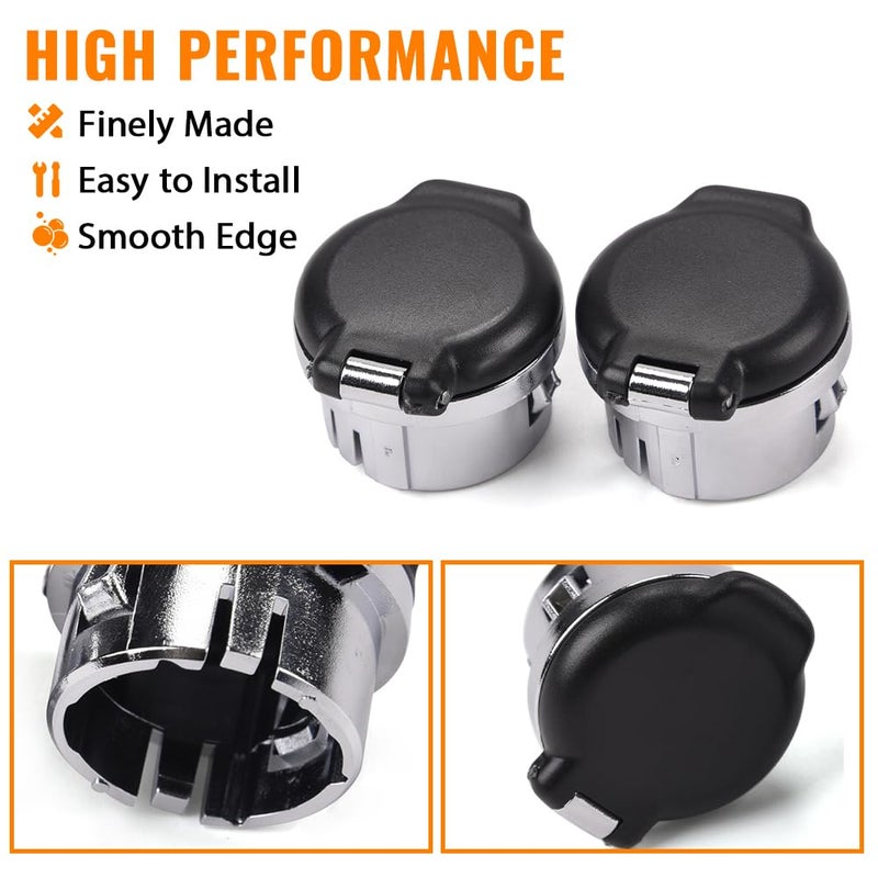 GPLUS G-PLUS Dash Power Outlet Cover, Dash Panel Retainers Cigarette Lighter Plug Retainer, Compatible with 2007-2013 Silverado Sierra Tahoe 20983936 25793816 Dash Retainers 12v Power, 2PCS - Image 4